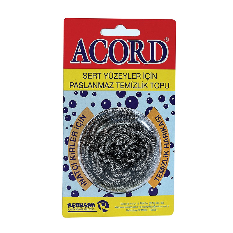 ACORD 1' VAKUMLU PASLANMAZ TEMİZLİK TOPU