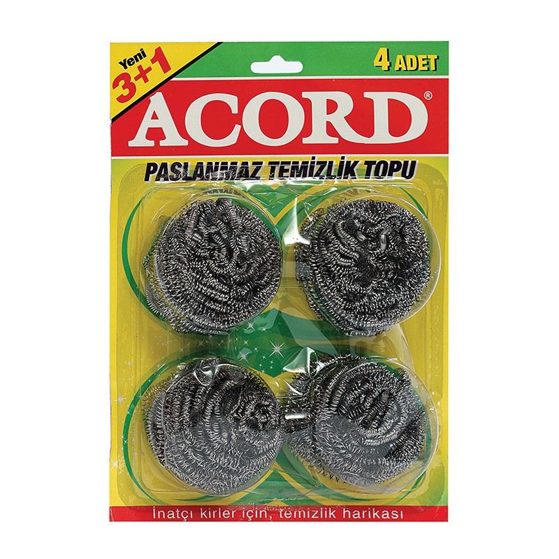 ACORD 4' VAKUMLU PASLANMAZ TEMİZLİK TOPU