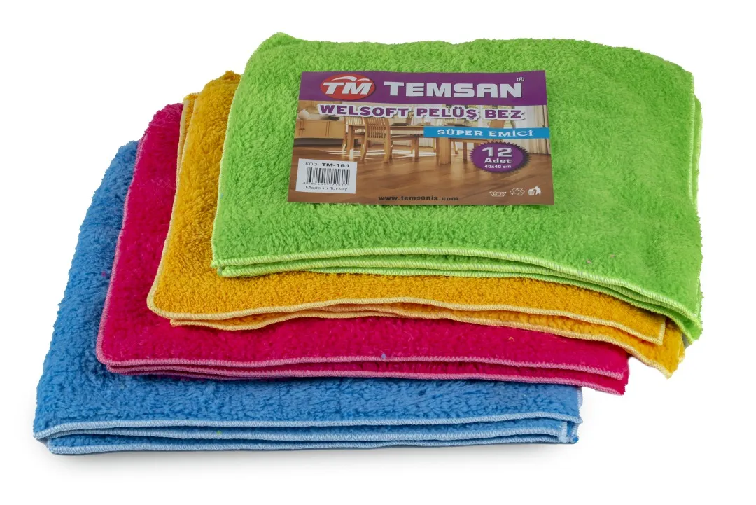 Mikro Peluş Temizlik Bezi 40*40 CM (12'Li)