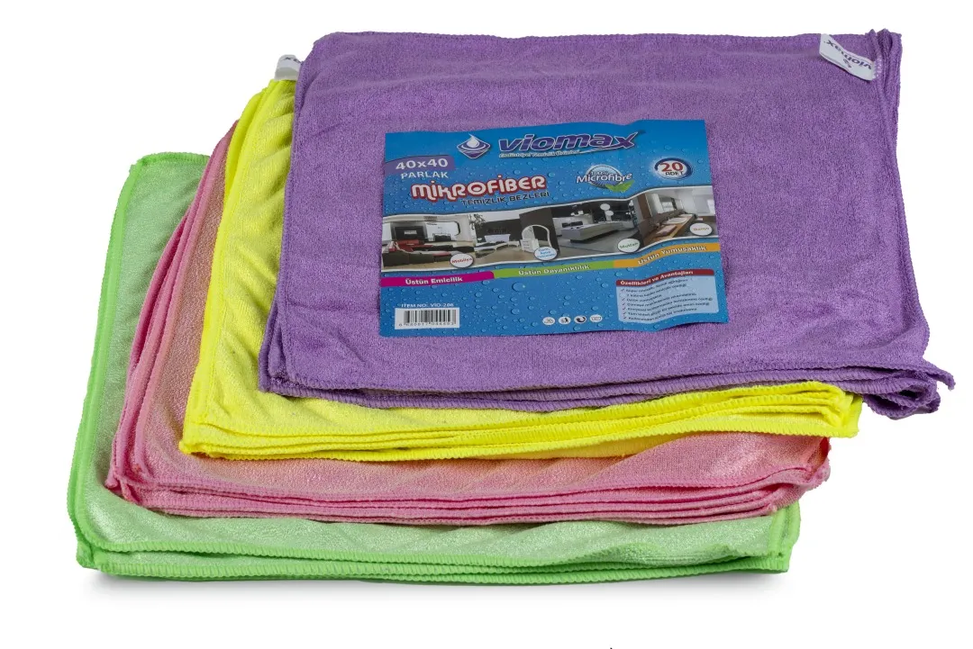 Mikrofiber Temizlik Bezi 40*40 CM Parlak (20'Li)
