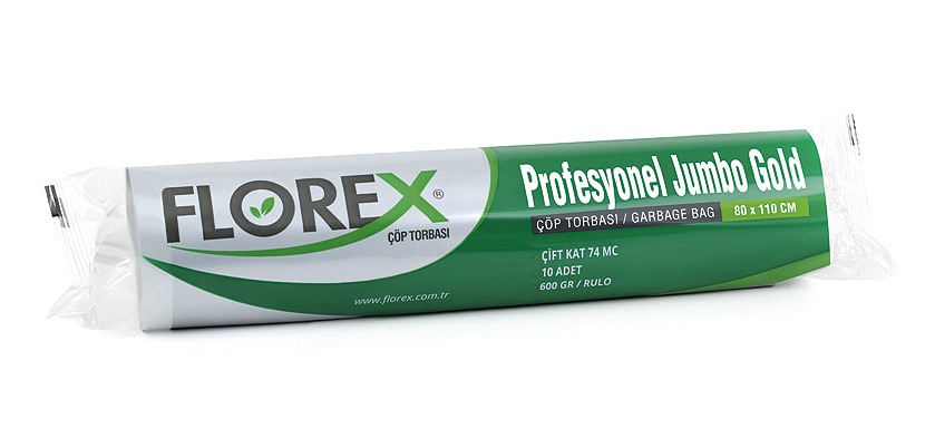 Klasik Seri Profesyonel Jumbo Gold Çöp Torbası C Katlama Kod 516