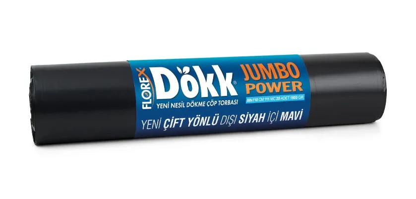 Yeni Nesil Dökme Çöp Torbası Jumbo Power V Katlama Kod 519
