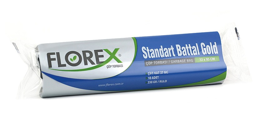 Klasik Seri Standart Battal Gold Çöp Torbası Yıldız Katlama Kod 521