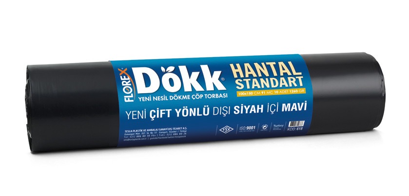 Yeni Nesil Dökme Çöp Torbası Hantal Standart V Katlama Kod 618