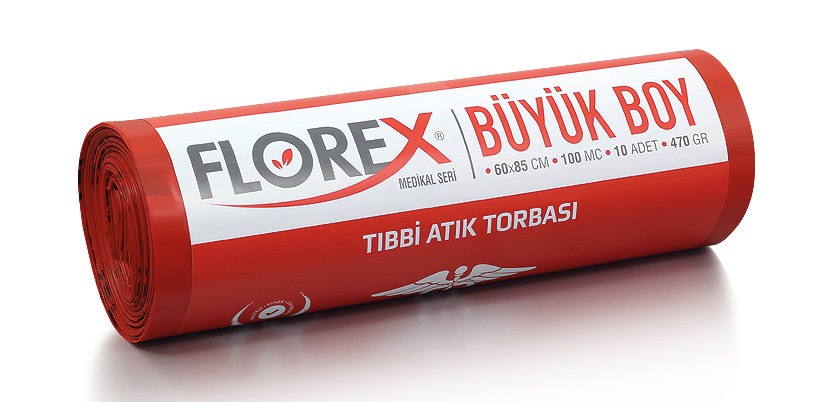 Tıbbi Atık Baskılı Büyük Boy Çöp Torbası C Katlama Kod 531