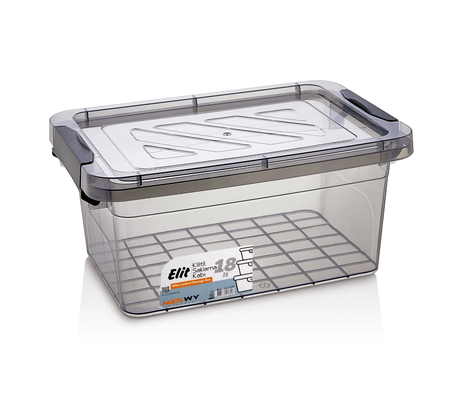 ELİT KİLİTLİ SAKLAMA KABI 18 LT