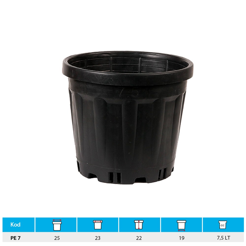 7.5 Lt Saksı