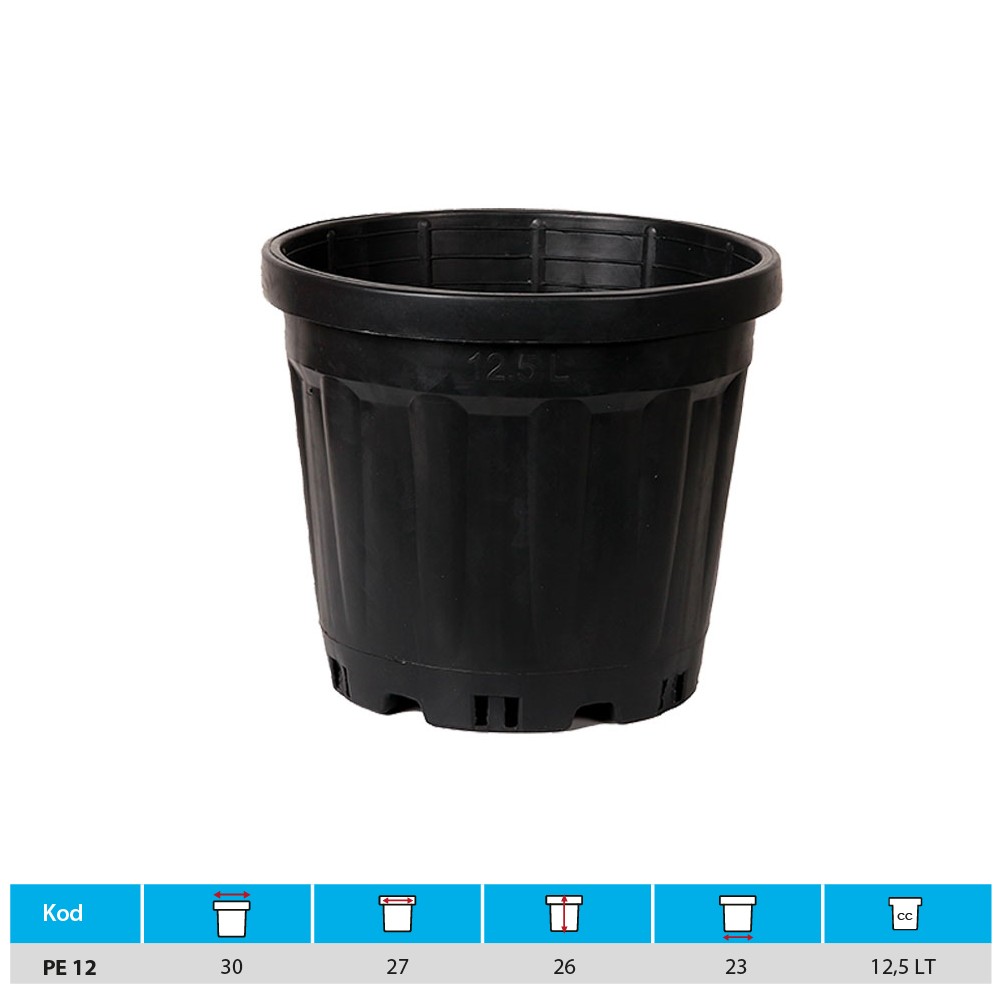 12.5 Lt Saksı