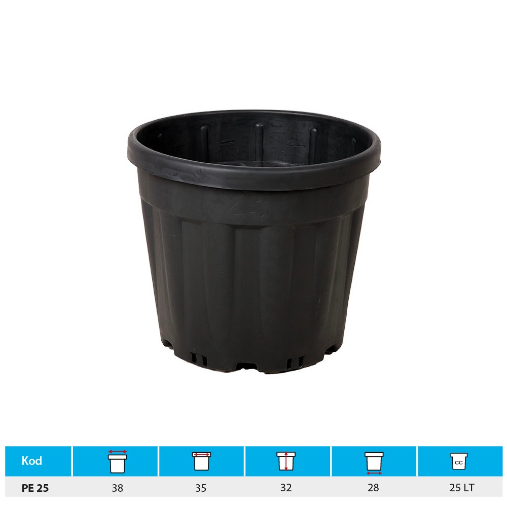 25 Lt Saksı