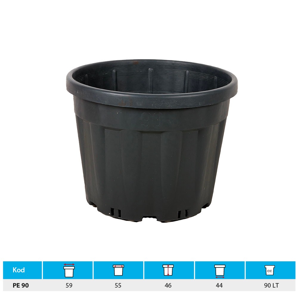 90 Lt Saksı