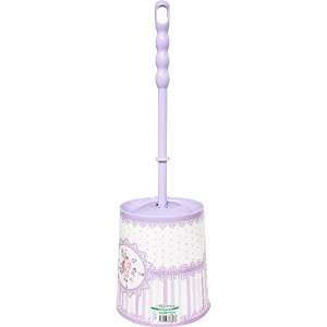 DESENLİ SEDEF KLOZET FIRÇA SETİ / Design Sedef Closet Brush Set (Pembe)