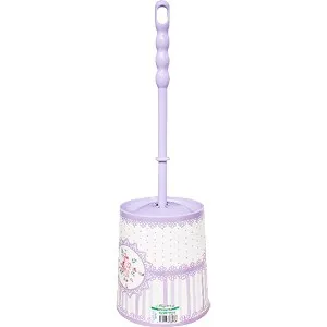 DESENLİ SEDEF KLOZET FIRÇA SETİ / Design Sedef Closet Brush Set (Pembe)