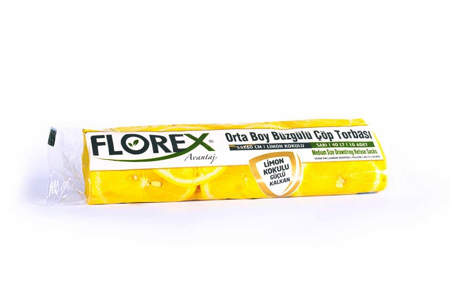Limon Kokulu Büzgülü Orta Boy Çöp Torbası (Avantaj Seri)