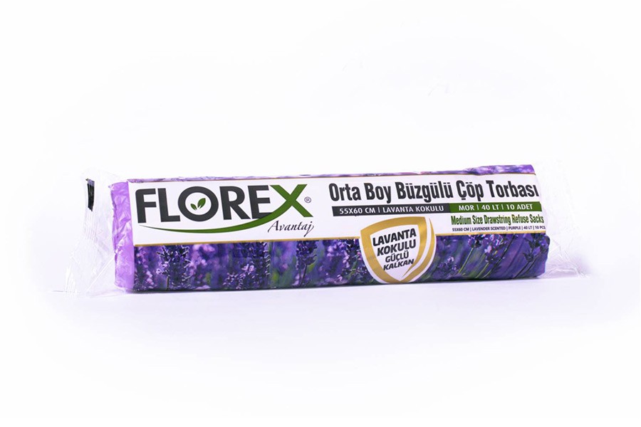 Lavanta Kokulu Büzgülü Orta Boy Çöp Torbası (Avantaj Seri)