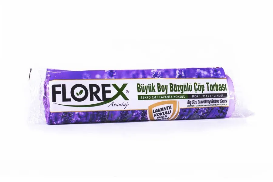 Lavanta Kokulu Büzgülü Büyük Boy Çöp Torbası (Avantaj Seri)