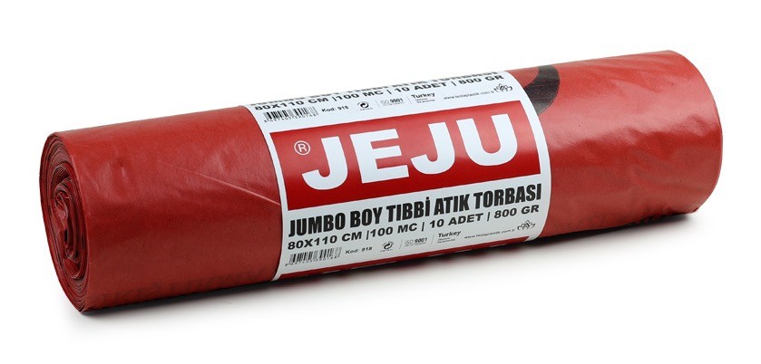 Jeju Ekonomik Tıbbi Atık Baskılı Jumbo Boy Çöp Torbası