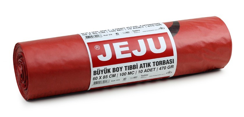 Jeju Ekonomik Tıbbi Atık Baskılı Büyük Boy Çöp Torbası