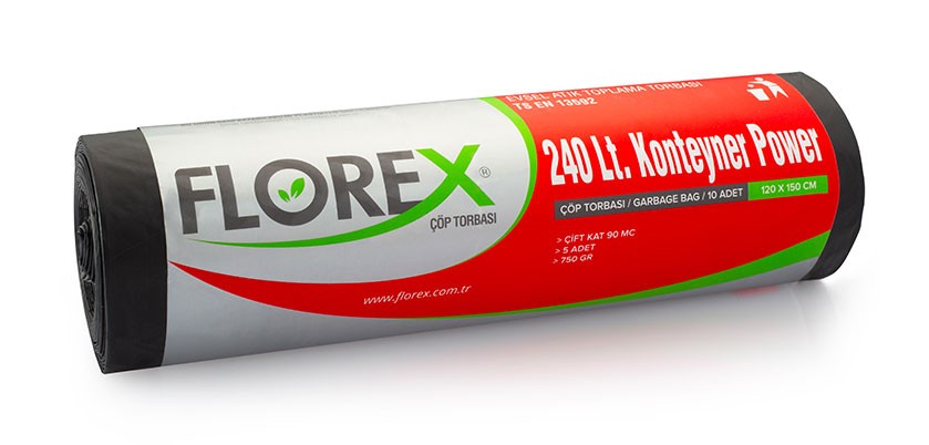 Klasik Seri 240 lt Konteyner Power Çöp Torbası (Yeni Ürün)