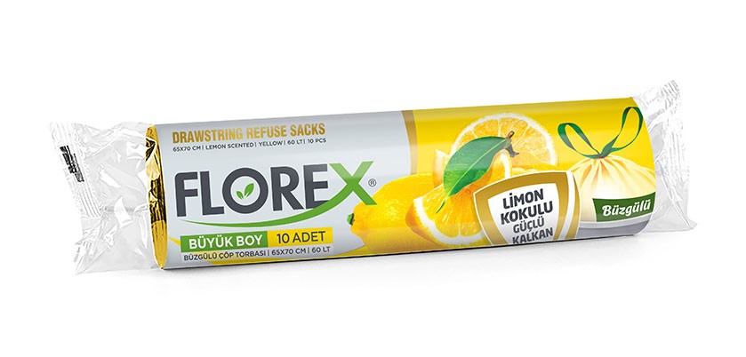 Limon Kokulu Büzgülü Büyük Boy Çöp Torbası (Yeni Ürün)