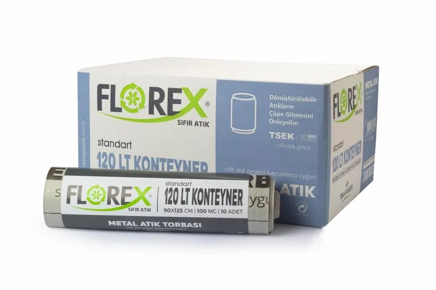 Metal Atık Torbası Standart 120lt Konteyner