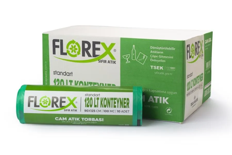 Cam Atık Torbası Standart 120lt Konteyner