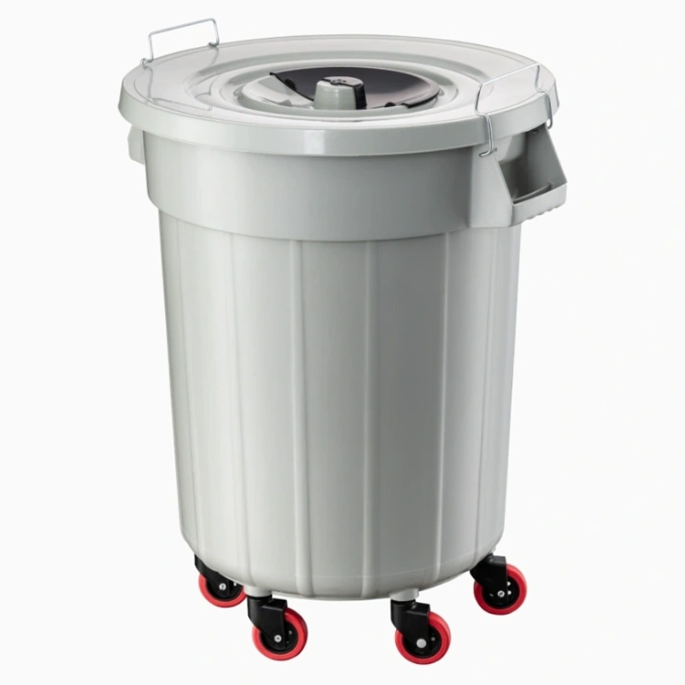 PLANET Yuvarlak Kilitli Çöp Kovası Mega 120L