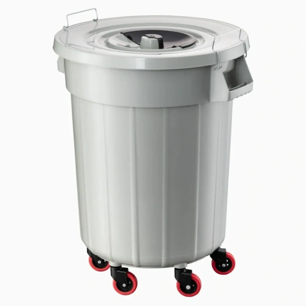PLANET Yuvarlak Kilitli Çöp Kovası Mega 120L