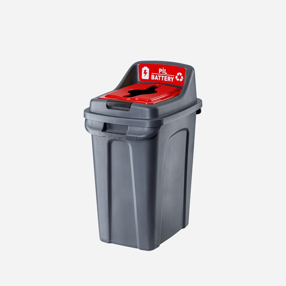 PLANET Geri Dönüşüm Çöp Kovası Mix Kapak 50L