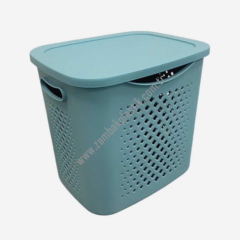 Kapaklı Büyük Sepet – 30cm×38cm×36cm