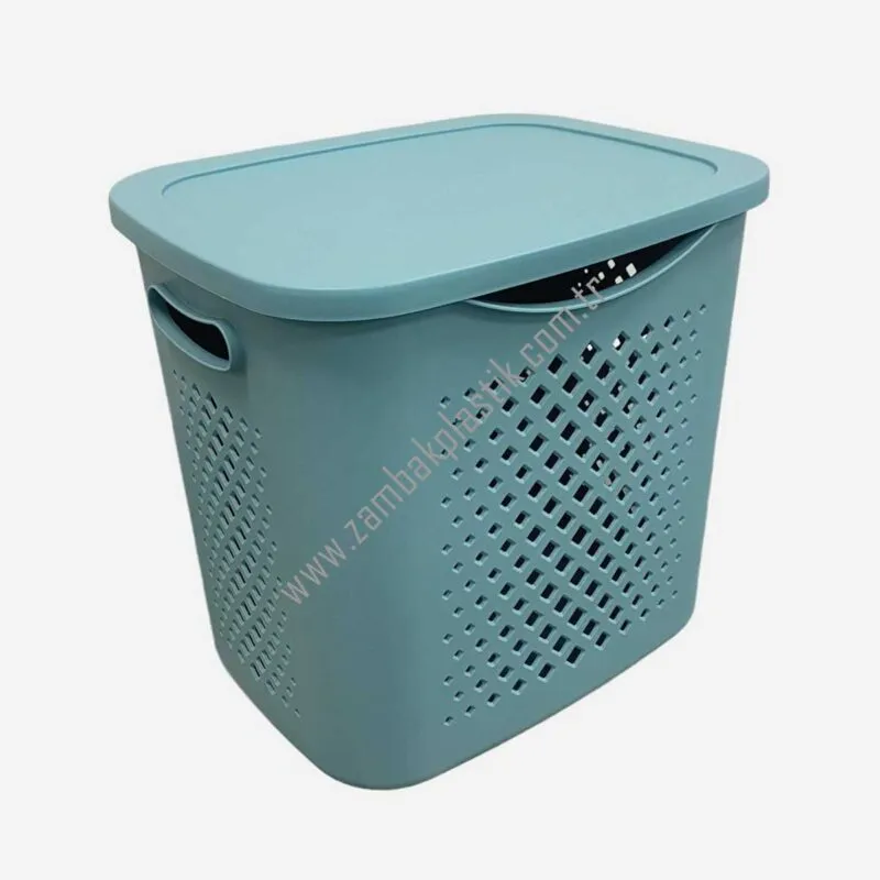 Kapaklı Büyük Sepet – 30cm×38cm×36cm
